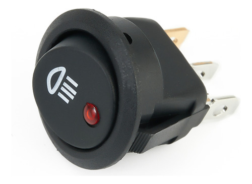 Interruptor De Luz Antiniebla Led Rojo De 12 V Para Coche, F