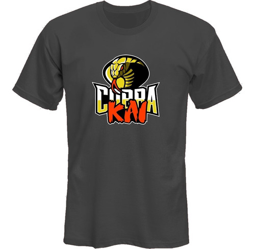 Remeras Karate Kid Cobra Kai Gris*mr Korneforos*