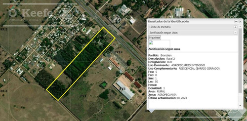 Chacra En Venta 8,5 Has Brandsen Sobre Ruta 2 - Ideal Proyecto Inmobiliario