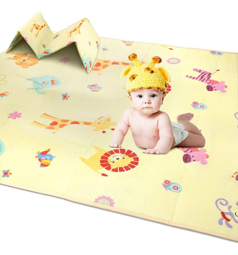 Tapete De Juego Para Bebe Alfombra Impermeable Plegable