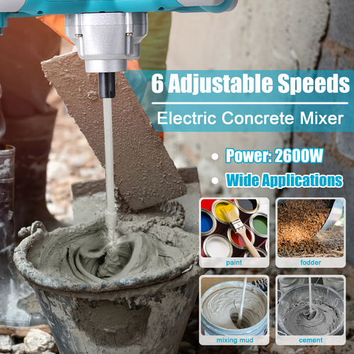 Máquina Portátil Blenders Concrete Cement 2600w Concrete