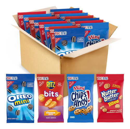 Oreo - Minigalletas, Chips Ahoy! Minigalletas, Nutter Butter