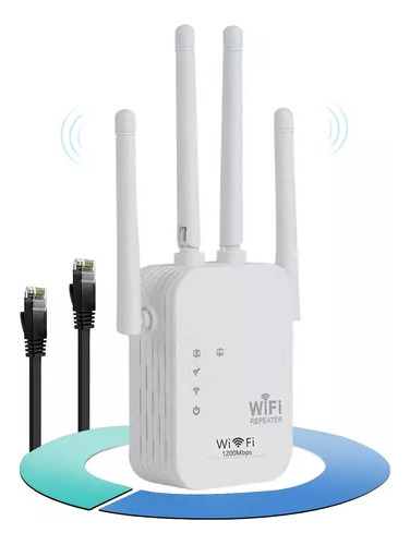 Repetidor Wifi Nalámbrica Amplificador Señal 5g De 1200mbps