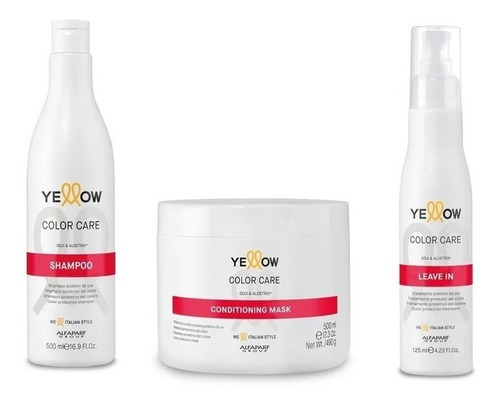 Kit Yellow Alfaparf Color Care Cabelos Coloridos