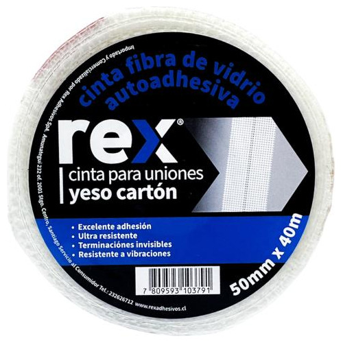 Cinta Para Juntas 50mm X 40mts Rex - Rex30396