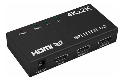 Splitter Divisor De Video Y Audio Hdmi 1 X 2 4k Hd Adaptador