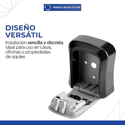 Caja Fuerte De Combinación Negro Para Guardar Llaves Dinero