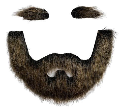 Conjunto De Sobrancelha Falsa E Barba, Bigode Ouro Preto