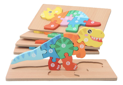 Montessori Mama Rompecabezas De Dinosaurio Para Nios De 3 A