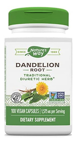 Diente De León / Dandelion 1575mg Frasco De 100 Capsulas 