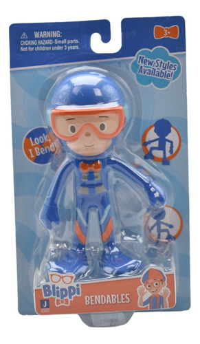 Blippi Buceador Figura Flexible 13cm Jazwares 