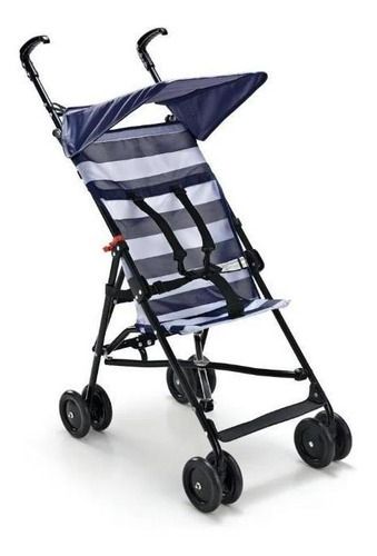 Cochecito de bebé estilo paraguas azul de 6 m a 15 kg, azul marino