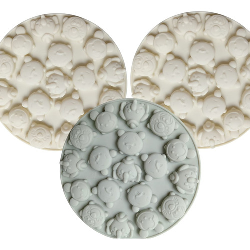 Pack 3 Moldes Silicón Mickey Y Amigos| Repostería, Velas Varios