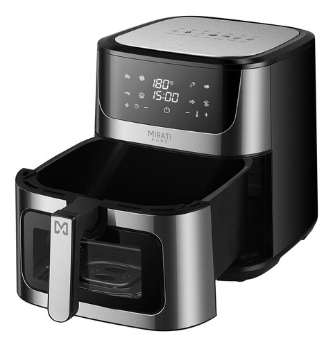 Freidora De Aire Mirati Mfa12 8l 1500w Plateada Plateado