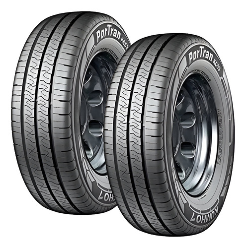 Kit 2 Neumático 175 65 R14 Kumho Kc53 Carga Peugeot Partner