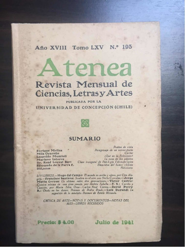 Revista Atenea 193 Jul 1941
