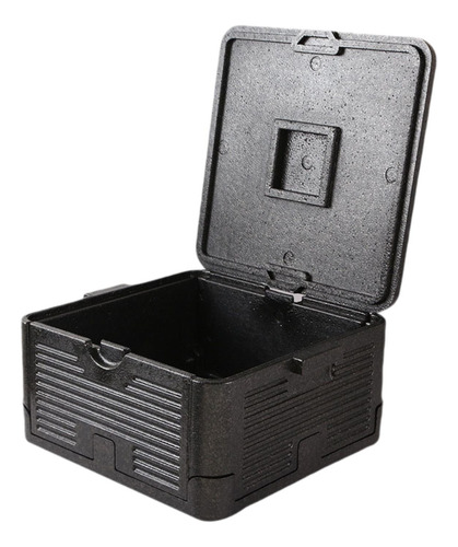 Porta Alimentos De Espuma Plegable Con Tapa, Caja S Negro