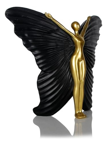 Estatua De Hadas Negras Resina Decoración Mesa Hogar