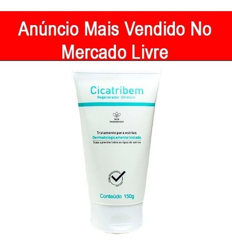 Imagem 1 de 7 de Tira Estrias Cicatribem Creme 150g Com Nota Fiscal Chega Já