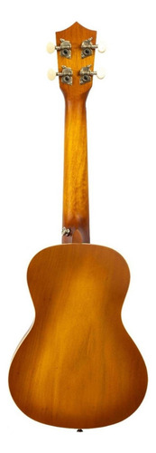 Ukulele Concierto Bamboo Con Funda Forma Violin Color Marrón