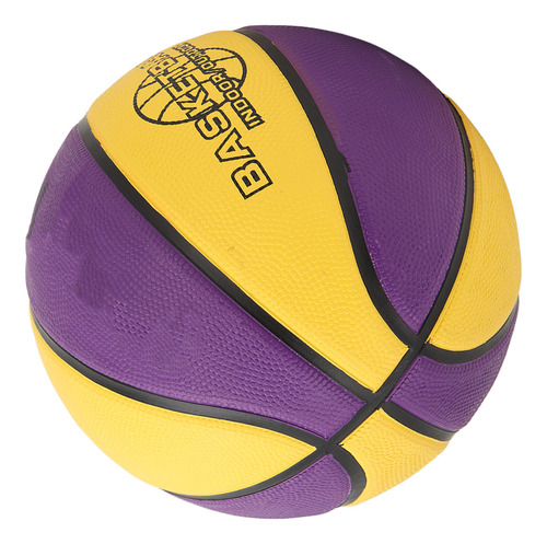 Balón De Baloncesto De Goma, Amarillo Y Morado, Suave Al Tac