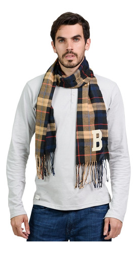 Bufanda Escocesa Hombre Brooksfield Sport Elegante 9541b