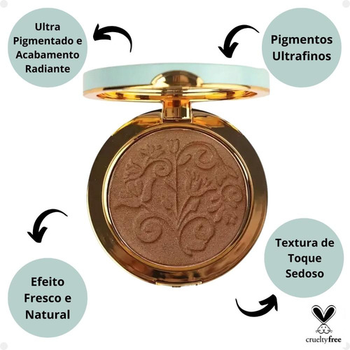 Blush, Iluminador E Sombra Tracta Junior Mendes Glowing 11g