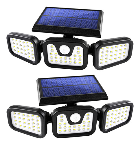 Kuujojo Luces Solares Para Jardn Al Aire Libre, Paquete De 2