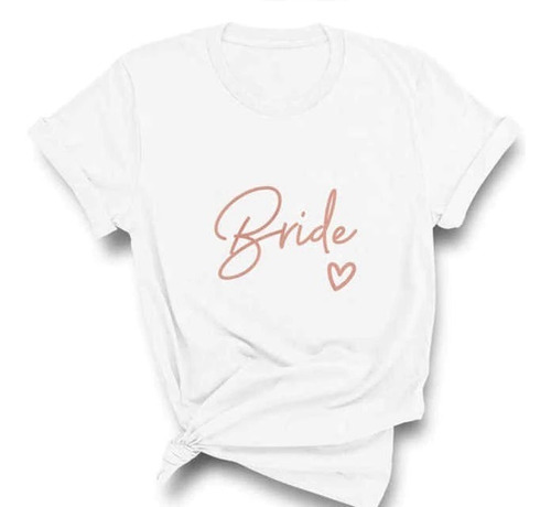 Polera Blanca  Bride Novia - Despedida De Soltera