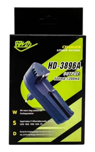 Cargador Individual De Pilas 1200ma Hd-3896a