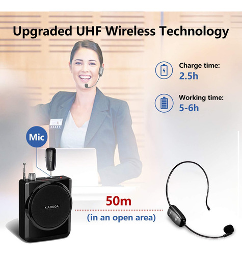 Auriculares Con Micrófono Inalámbrico, Auriculares Con Uhf Y