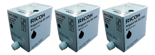 Tinta Ricoh Original Duplicadora Dx 2430 Negra X 3 Un.+pagos