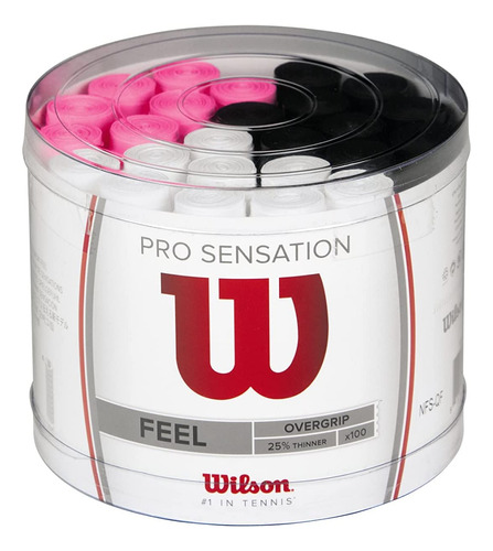 100 Pack Grip Wilson Pro Sensation Para Raqueta De Tenis 