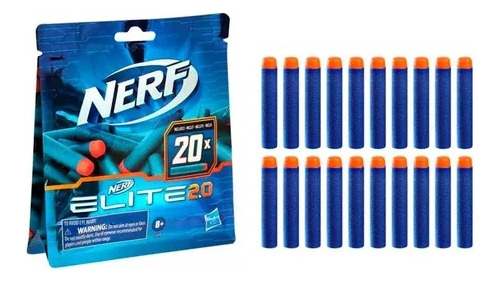 Nerf Elite 2.0 Repuestos 20 Dardos Hasbro Original F0040