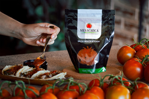 Set 3 Salsas Molcajeteada Casera Salsa Roja Mesa Chica 900gr