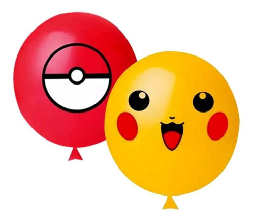 25 Balão Bexiga Pokémon Pokébola 11 Pol Redondo