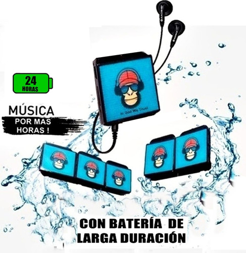 Reproductor Musica  Mp3 Con Bateria De Larga Duraccion !!