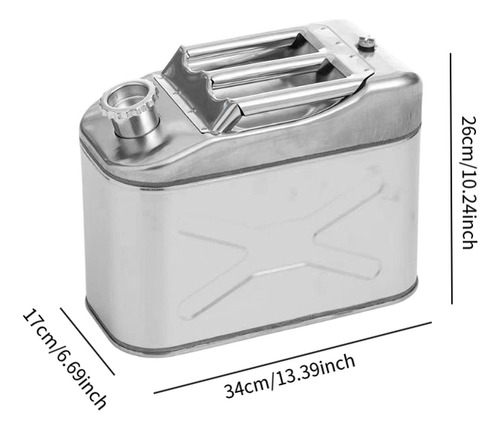 Tanque De Combustible De Acero Inoxidable, 10l