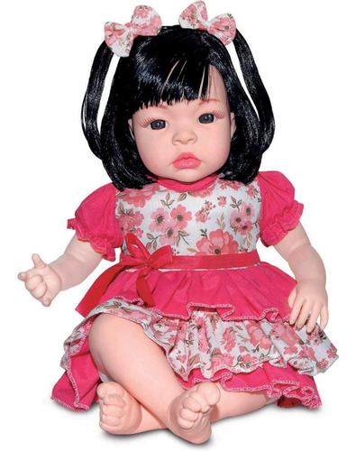 Imagem 1 de 9 de Boneca Bebê Reborn Baby Kiss Barata Promoção