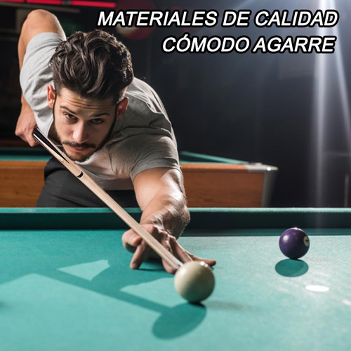 4 Tacos De Billar Desarmable De Maple Profesional Snooker Negro Flecha