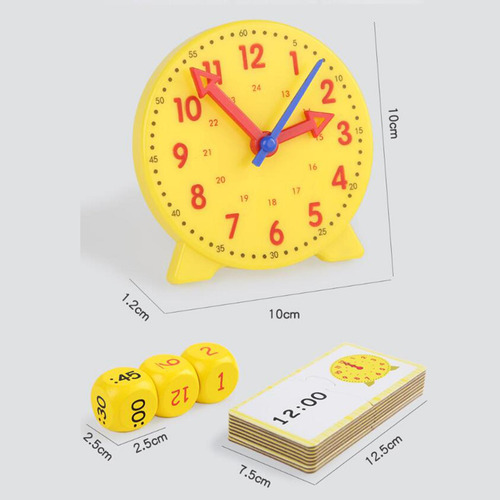Reloj De Juguete Para Niños Con 12 Tarjetas De Para Niños