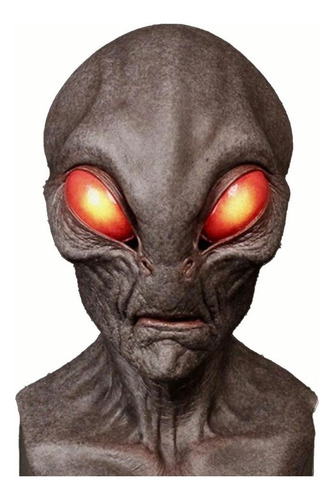 2024 Halloween Alien Cabeza Horrible Ojos Grandes Látex