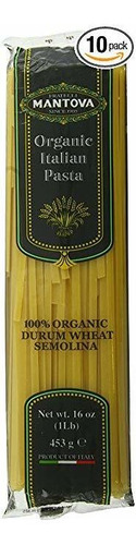 Mantua Italiana Orgánica Fettucini Pasta - 100% De Sémola De