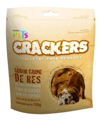 Fancy Pets Crackers Carne 150 G Perro Cachorro Uso Juguete Para Premios Entrenamiento O Rica Saludale Golosina