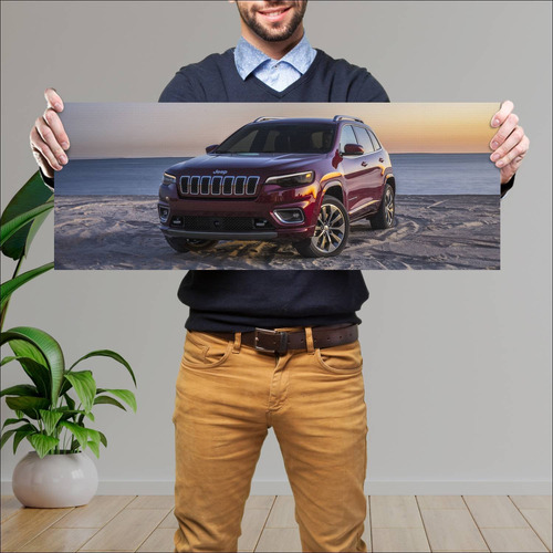 Cuadro 30x80cm Auto 2018 Jeep Cherokee Overland 113