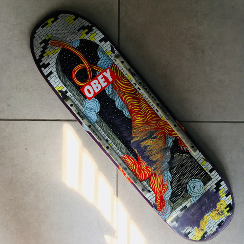 Creature Skate Deck Tabla No Powell Peralta Gris Oscuro (Usado)
