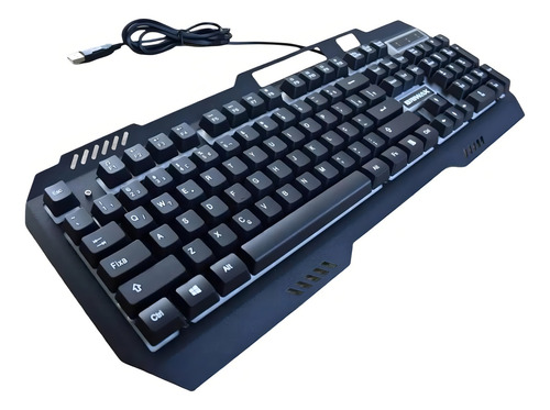 Teclado Gamer Briwax Ba-532 Qwerty Pt Cor Preto Com Luz Rgb