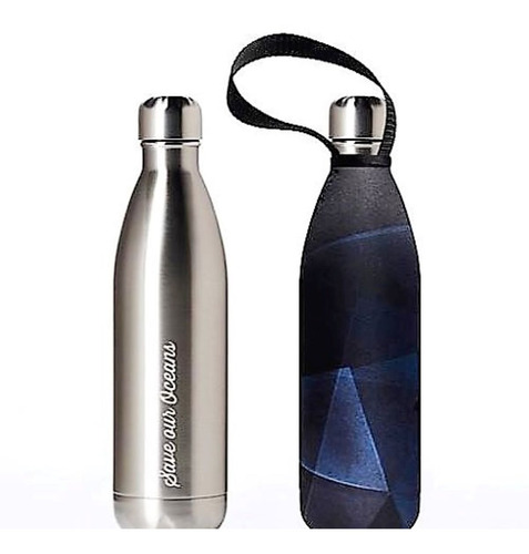 Botella De Agua Acero Con Funda 750ml Ecologico Ecoshop