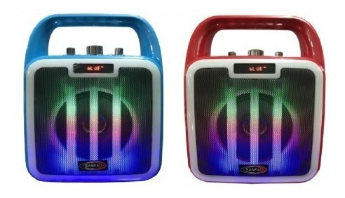 Sanrai Rs4 Parlante Bluetooth Usb Bateria Recargable C/luz