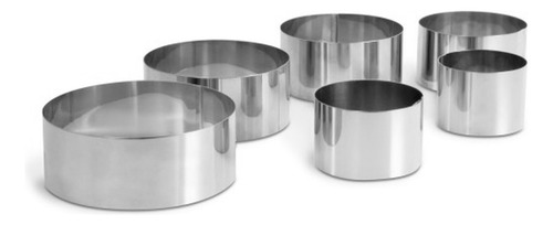 Aros Para Emplatar Circulares Acero Inox 12/10/9/8/7/6 Cm Color Acero Inoxidable